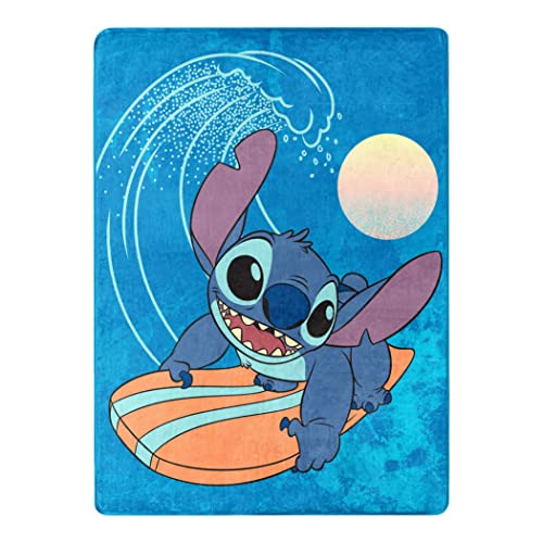 Manta De Seda Lilo And Stitch Silk Touch, 46  X 60 , Ha...