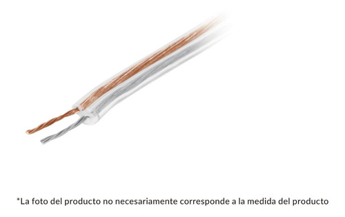 Cable Por Metro Cal.18 Polarizado Transparente Para Bocina V