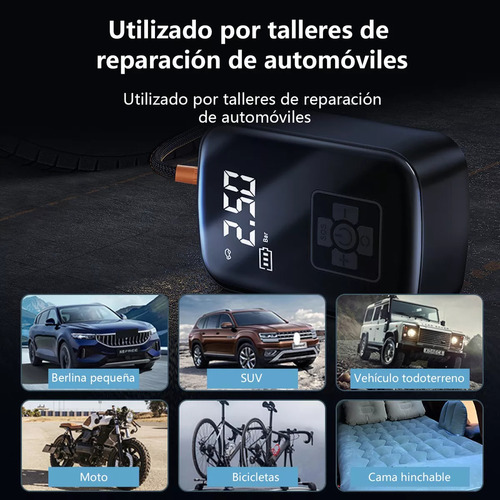 Wireless Compresor De Aire Portatil Inflador De Llantas