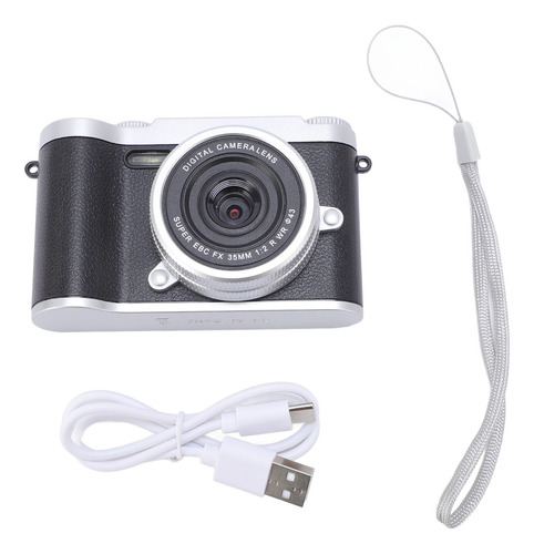 Cámara Digital Compacta Para Adolescentes, 48 Mp, Hd, Doble