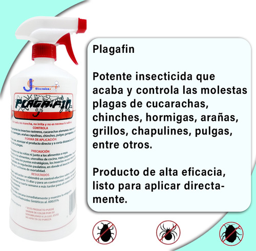 Plagafin Insecticida Original 2pz Para Todo Insecto Rastrero