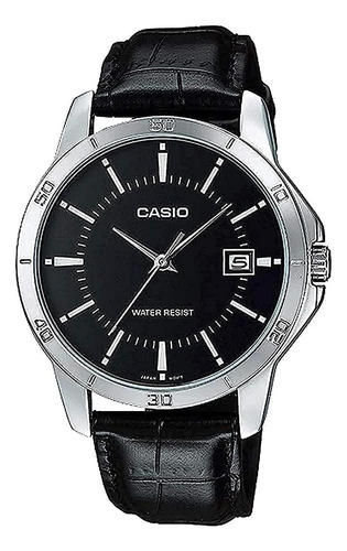 Casio Mtp-v004l-1a Reloj Para Hombre Con Correa De Cuero Y A