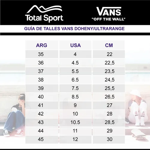 Tabella taglie vans new arrivals