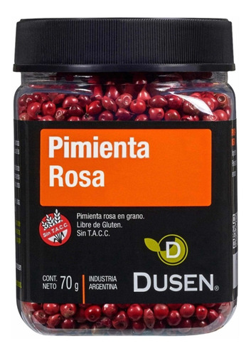 Pimienta Rosa En Grano - Sin Tacc - Pote De 70gr