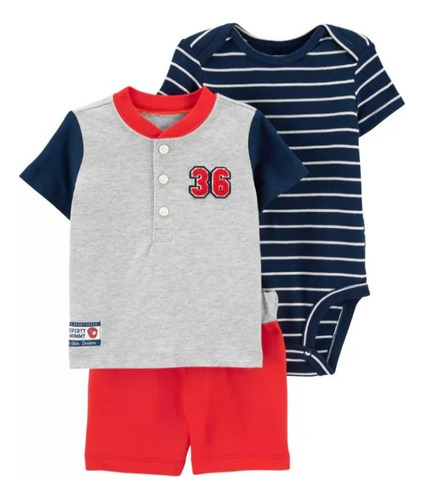 Set Carters Para Bebe 3 Pzs Pañaleros Y Pantalon