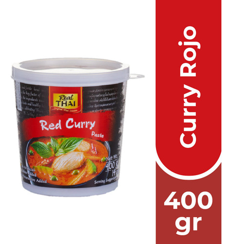 Pasta Curry Rojo Real Thai 400 Gr