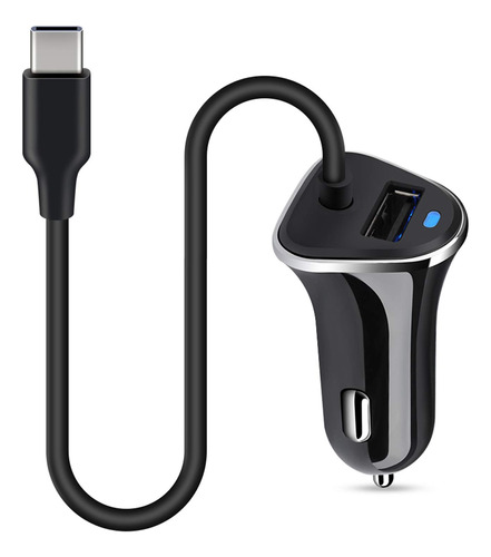 Cargador De Coche Usb Tipo C, Carga Rápida 3,4 A, Adaptador 