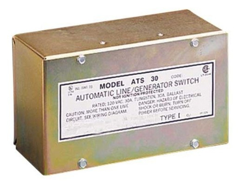 Interruptor Automático De Generador De 30 Amperios 120v