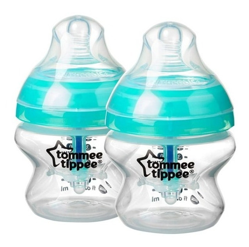 Biberones Anti Cólicos Avanzados 5 Oz Pack X 2 Tommee Tippee Color Azul translúcido anticolico