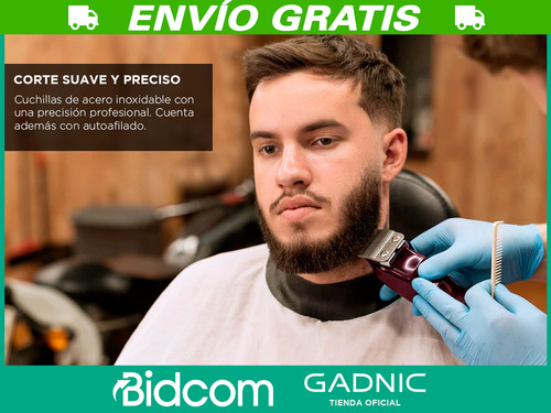 Cortadora De Pelo Inalambrica Gadnic Retro Acero Inoxidable