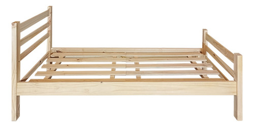 Cama Simple Dormitorio 1 Plaza 80 X 190 Cm Color Natural