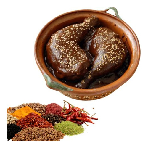 Mole En Polvo Artesanal Con Ajonjolí Entrero Y Tostado 5 Kg