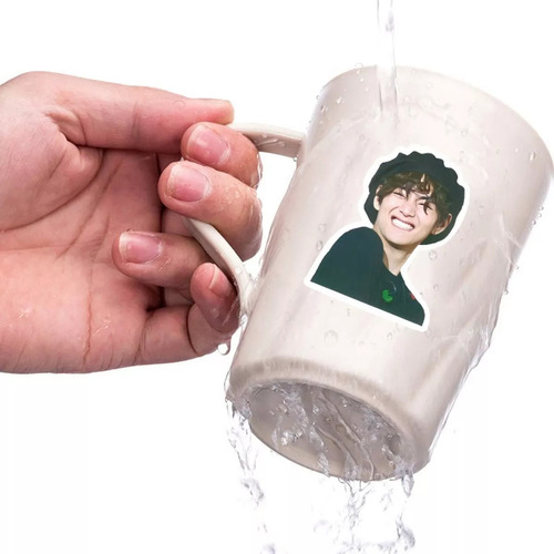 50 Stickers Inspirados En Bts K Pop Contra Agua Calcomanías