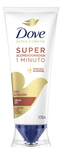 Acondicionador Dove Super Acondicionador 1 Minuto Factor Nutrición 50 en tubo depresible de 170mL por 1 unidad