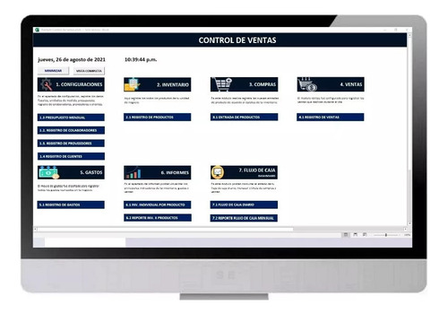 Sistema De Control De Ventas Automatico Graficos Y Analisis