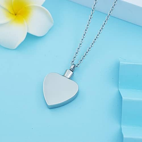 Collar De Urna De Cremación De Corazón Para Cenizas, Joyería