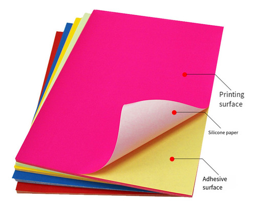 Papel Adhesivo A4, Etiquetas Adhesivas A4 De 8.27 X 11.69 Pu