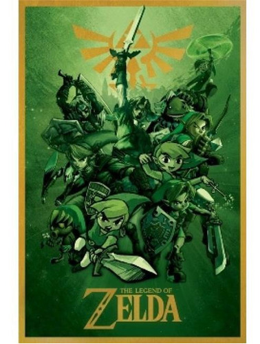 Póster Impreso The Legend Of Zelda De 24x36 Pulgadas