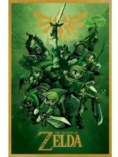 Póster Impreso The Legend Of Zelda De 24x36 Pulgadas