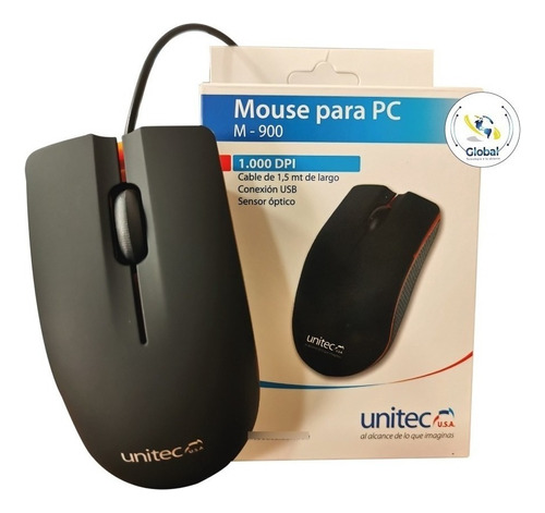 Mouse Unitec  M900 negro