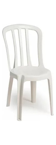 Cadeira Plástica Bistrô Branco 182kgs Goiânia Plast
