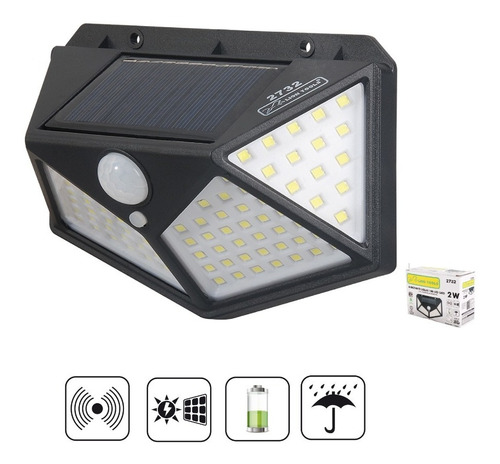 Lampara Arbotante Solar 128 Led 2w + Envio Gratis