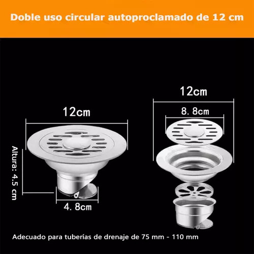 Desagüe Anti Ozono Inoxidable | Sin Olores Ni Insectos