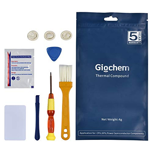 Kit De Pasta Térmica Para Cpu Giochem De 4 Gramos Con Todo E