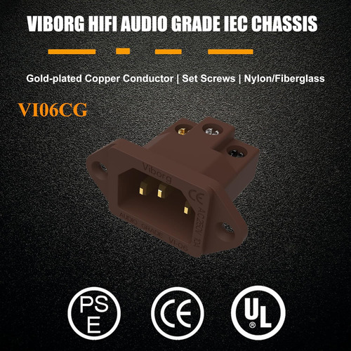 Adaptador De Corriente Viborg Ac 250 V 10 A Iec320 C14 Para