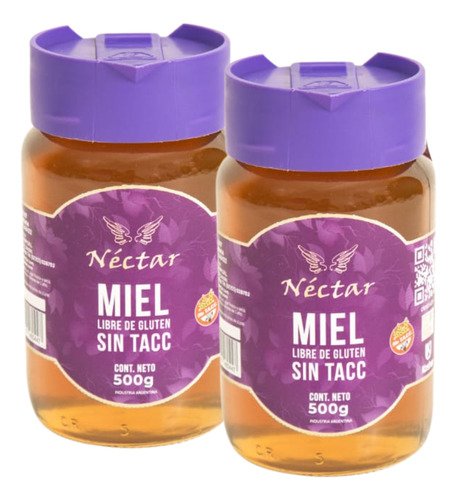 Miel Liquida En Jarra  Nectar De Los Dioses 500 Gr. Pack X2