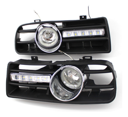 Parrilla Para Faros Antiniebla Vw Golf Mk4 97-06, Color Blan