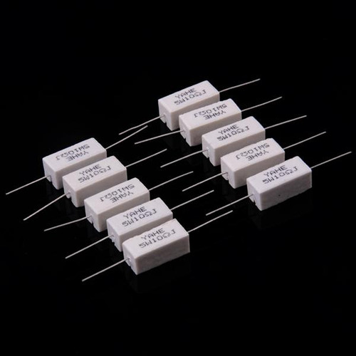 10pcs 5w 10 Ohm Resistencias Cerámicas De Potencia