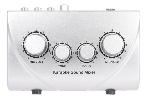 Imagen 7 de 9 de Karaoke - Mezclador De Sonido Con Doble Entrada De Micrófono