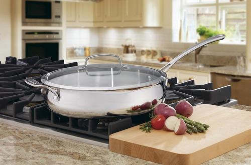 Sartén Cuisinart Contour De Acero Inoxidable De 5 Cuartos