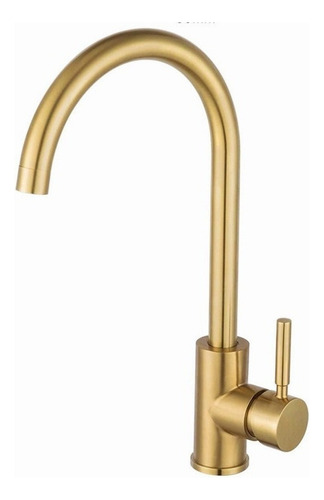 Bx Grifo De Cocina Monomando Acabado Dorado Cepillado