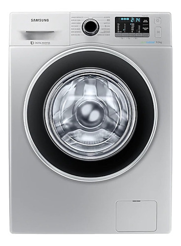 Lavarropas Samsung Saww90j5410gs 9 Kg Frontal Silver