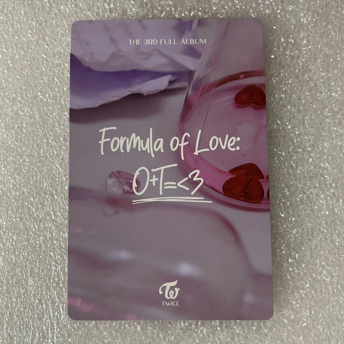 Photocard Twice Original Chaeyoung Ver. Formula Of Love 2