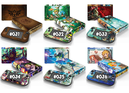 Skin Nintendo Wii U Vinilo Personalizado A Eleccion #031-036