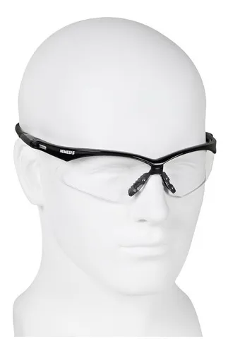 Nemesis Lente De Seguridad Con Armazon Negro Y Mica Clara