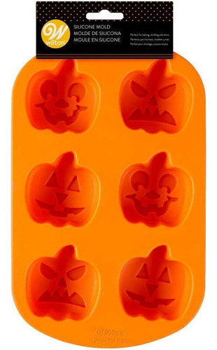 Molde Silicón Calabazas Halloween Wilton Color Naranja