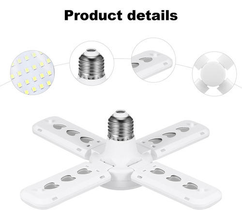 . Luz De Garagem 4pcs Luzes Led - Luzes Reguláveis Teto,