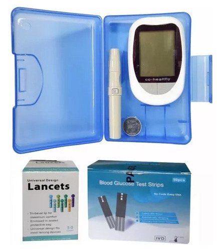 Glucómetro Medidor De Glucosa Tiras Lancetas