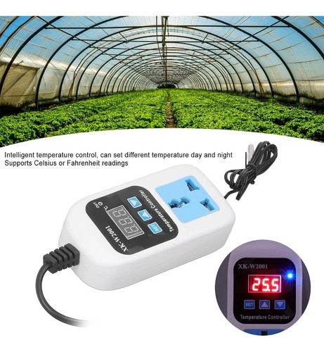 Controlador De Temperatura Digital, Termostato Con Sonda