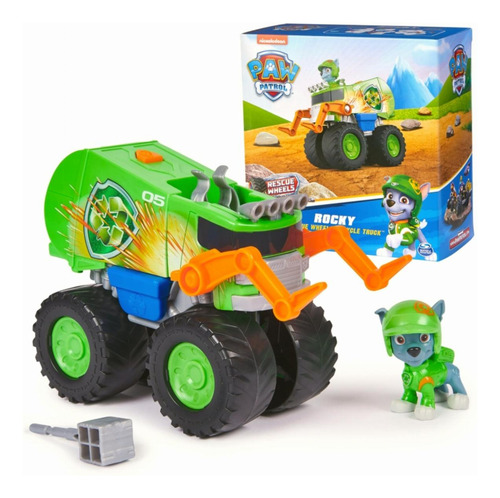 Paw Patrol: Rescue Wheels Rocky's Camión De Reciclaje,