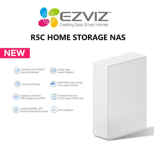 Ezviz R5c, Nas + Nvr Home Storage Almacenamiento Cloud 8tb