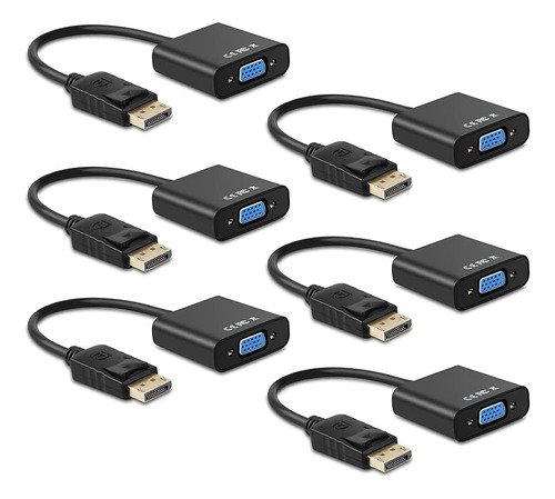 Adaptador Displayport (dp) A Vga, Convertidor Dp A Vga Macho