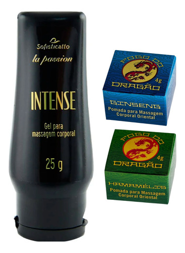 Lubrificante + Pomada Retardante + Pomada Efeito Apertadinha