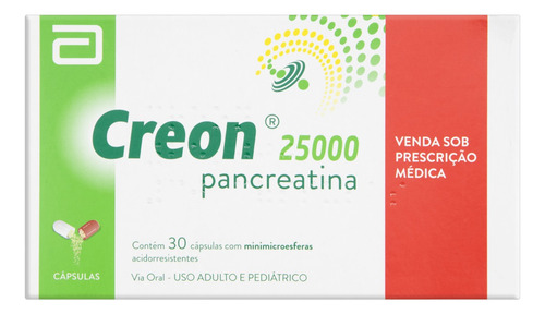 Creon 25000 Ui Abbott (kit 3 Caixas) Sem Sabor