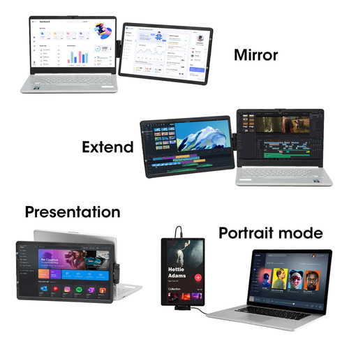 Anvazise Laptop Monitor Extender, Monitor Externo De