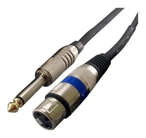 Cable Xlr Hembra A Macho 1/4 Pulgadas (6.5 Mm)